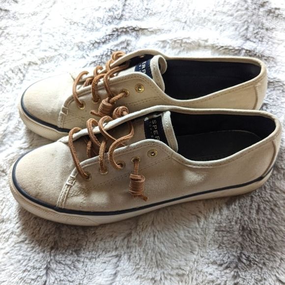 Sperry Shoes - Women's Cream Sperry Top Sider Sneaker size 7.5